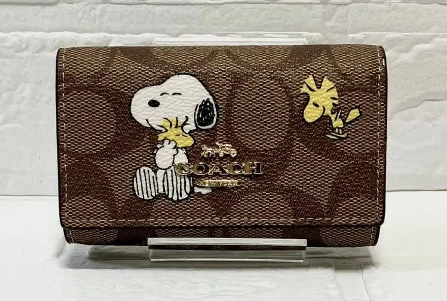 COACH3つ折りキーケース ピーナッツ コーチ COACH Coach × PEANUTS コーチ スヌーピー ピーナッツ 5