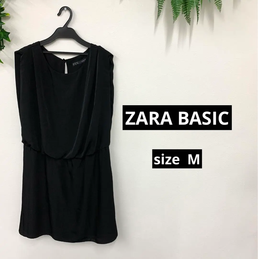 ZARAブラックノースリーブオールインワン ZARA オールインワン ノースリーブ 黒 ブラック（冬のおしゃれに