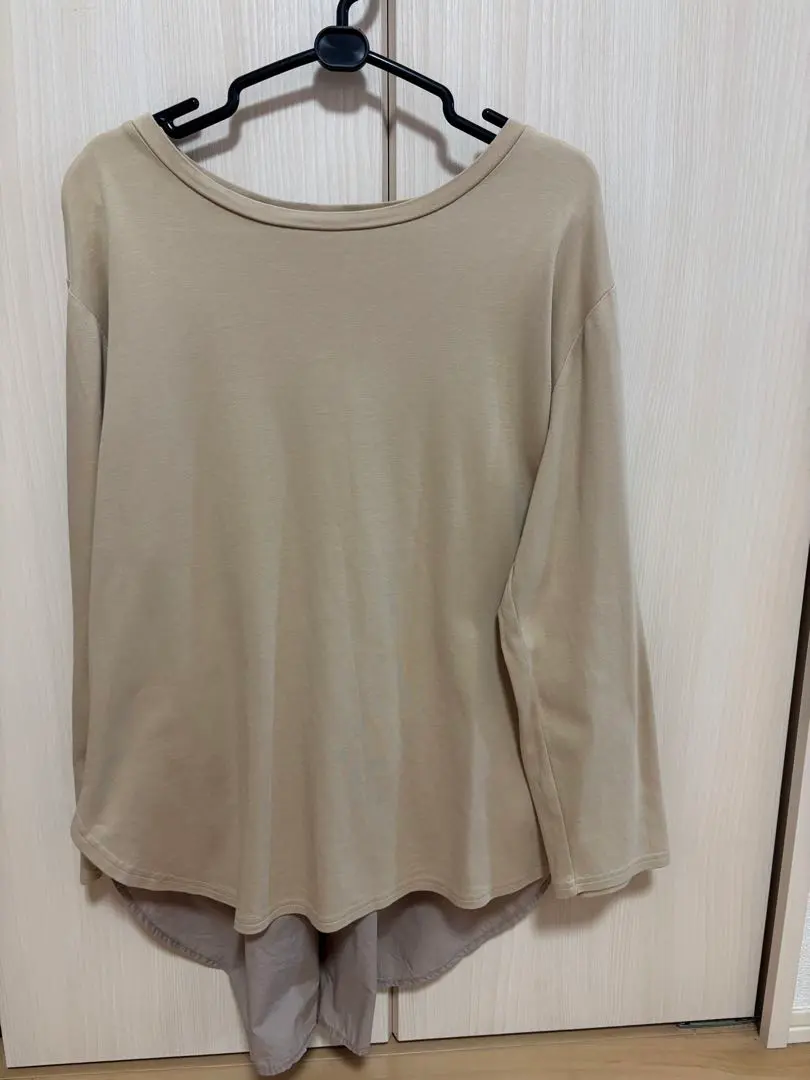 Thumbnail of Beige layered long-sleeved top