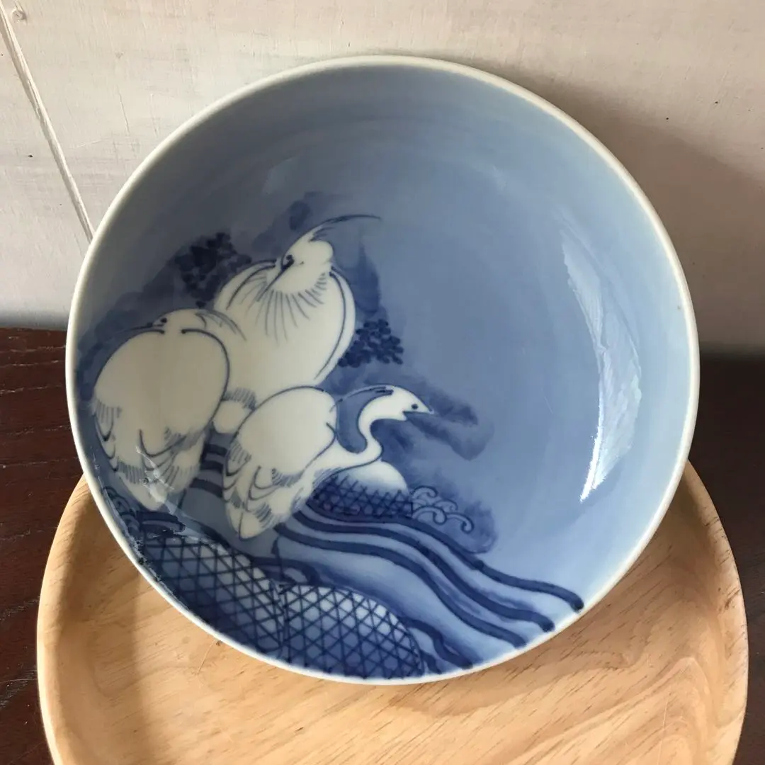 高級美術 有田焼 名窯 貴祥窯 染付 鹿紅葉文変形富士山型三足深皿2客 高級美術 有田焼 名窯 貴祥窯 染付 鹿紅葉文変形富士山型三
