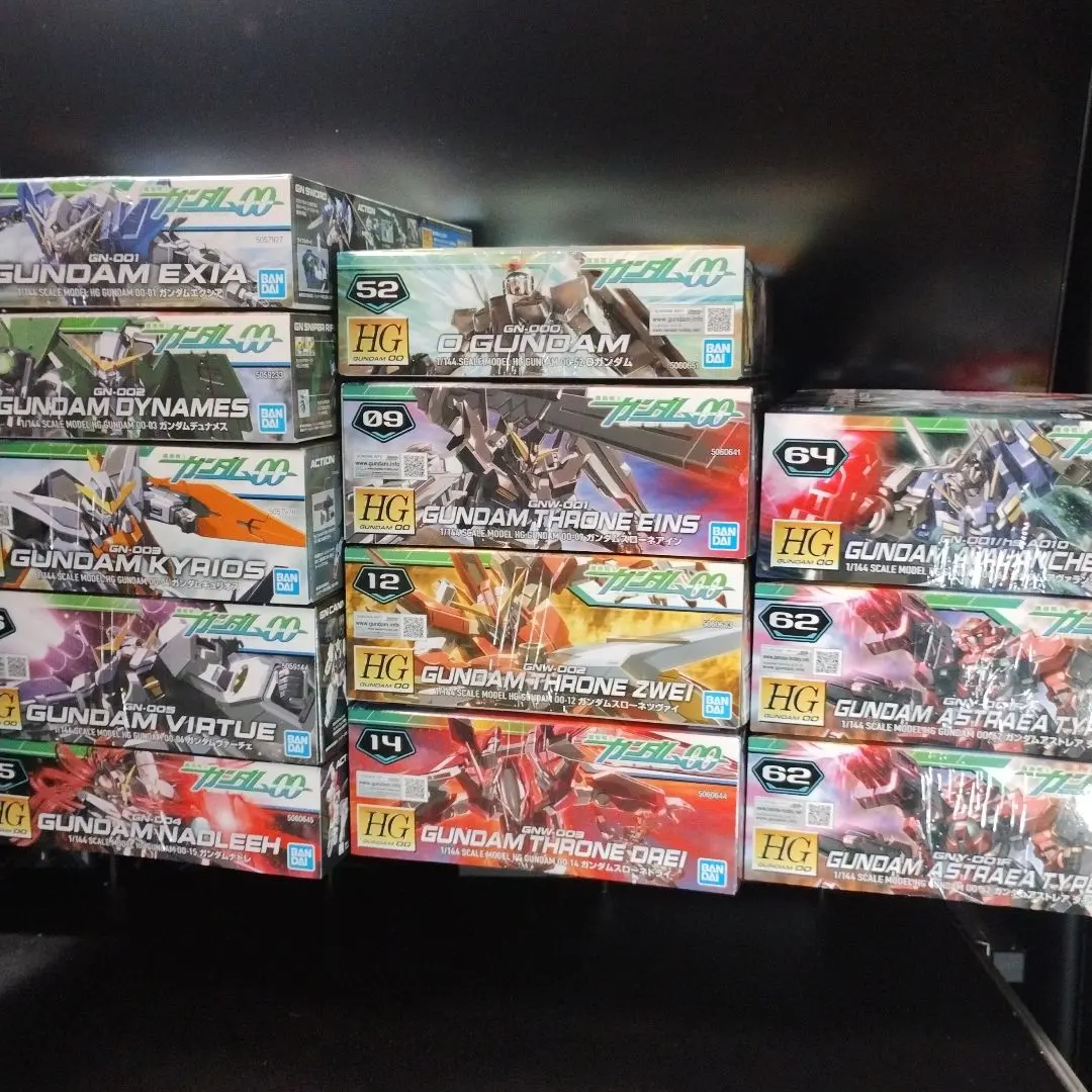 Thumbnail of Unopened New HG Gundam 00 First Season Mobile Suits 12-piece Set