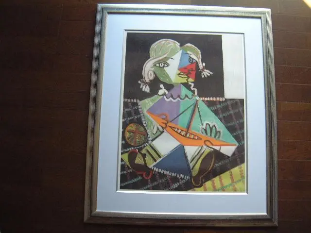 ピカソ・パブロ【船を持つ少女(マヤ)】未開封 キュビズム 絵画 ピカソ・パブロ【船を持つ少女(マヤ)】未開封 キュビズム 絵画