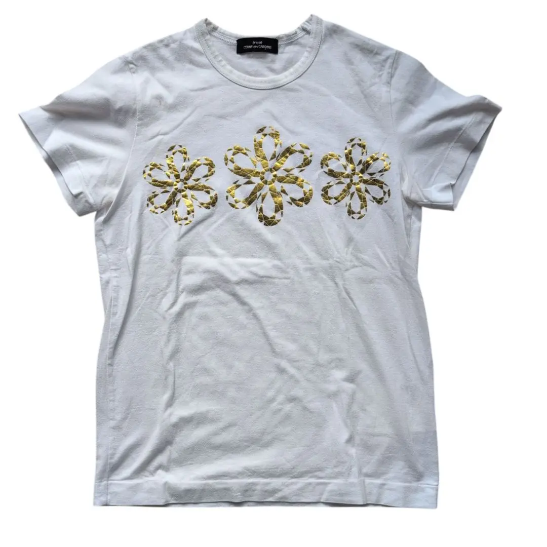 美品　トリココムデギャルソン　花柄　グラデーション　半袖Tシャツ 2025年最新】tricot COMME des GARCONS 柄・デザイン：花柄
