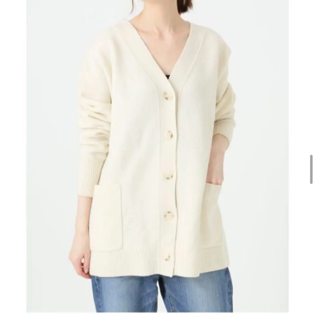 人気完売品　IENA イエナ　AQUA ワイドVネックカーディガン 人気完売品 IENA イエナ AQUA ワイドVネックカーディガン