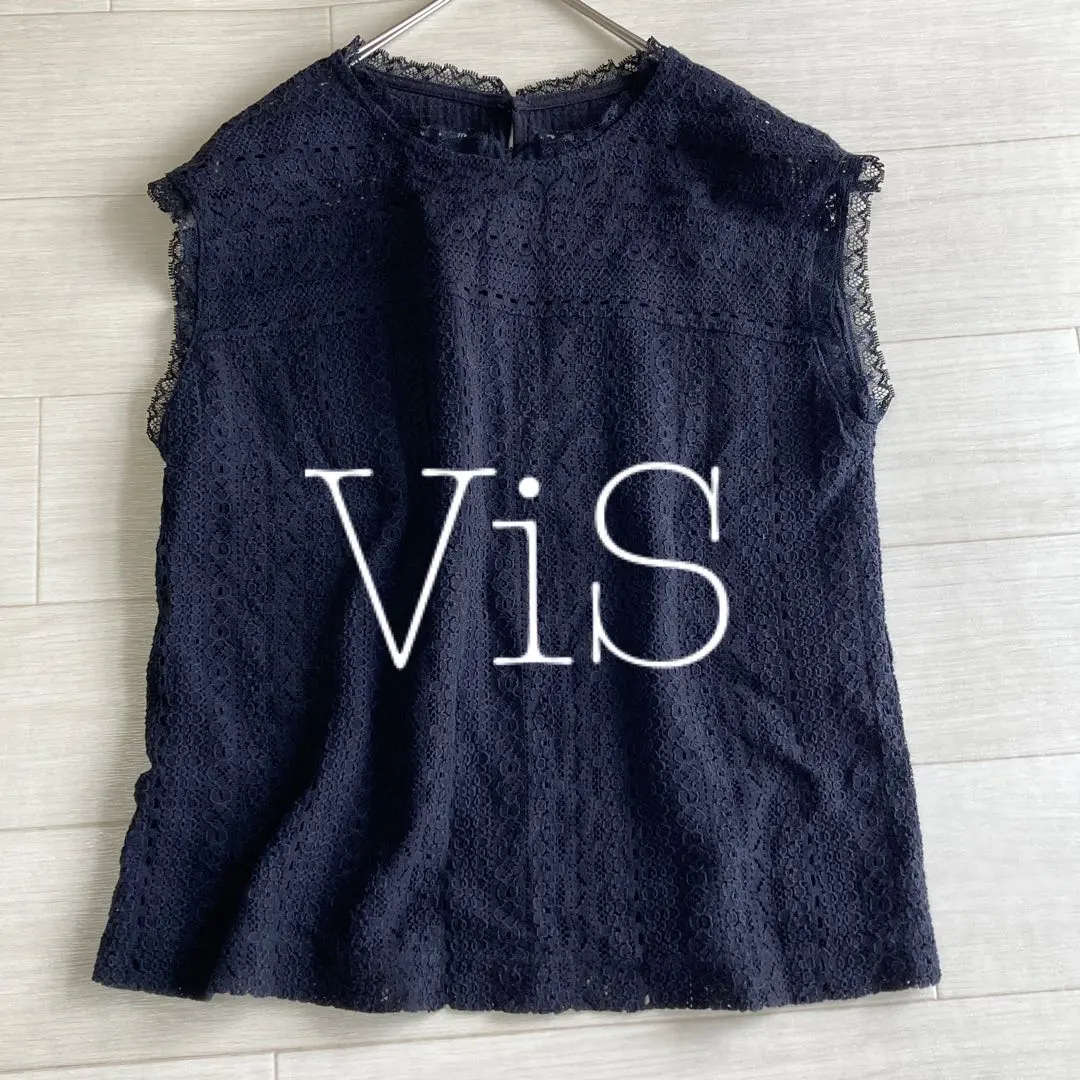 Thumbnail of ViS ♦ Sleeveless Lace See-through F Blouse Black
