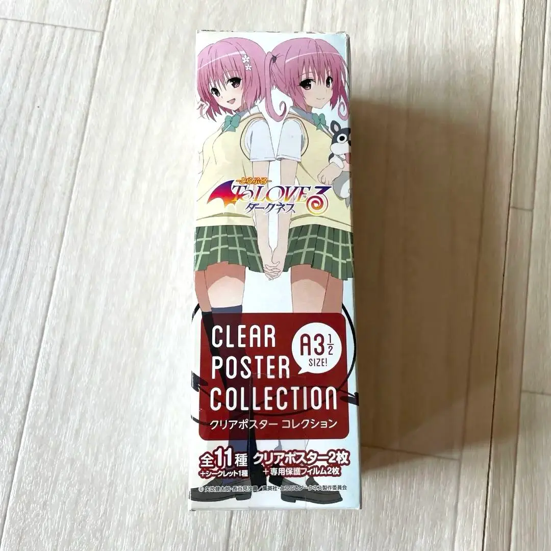 ToLoveるダークネス クリアポスター モモ 駿河屋 -<中古>モモ＆金色の闇 A3クリアポスター 「ToLOVEる