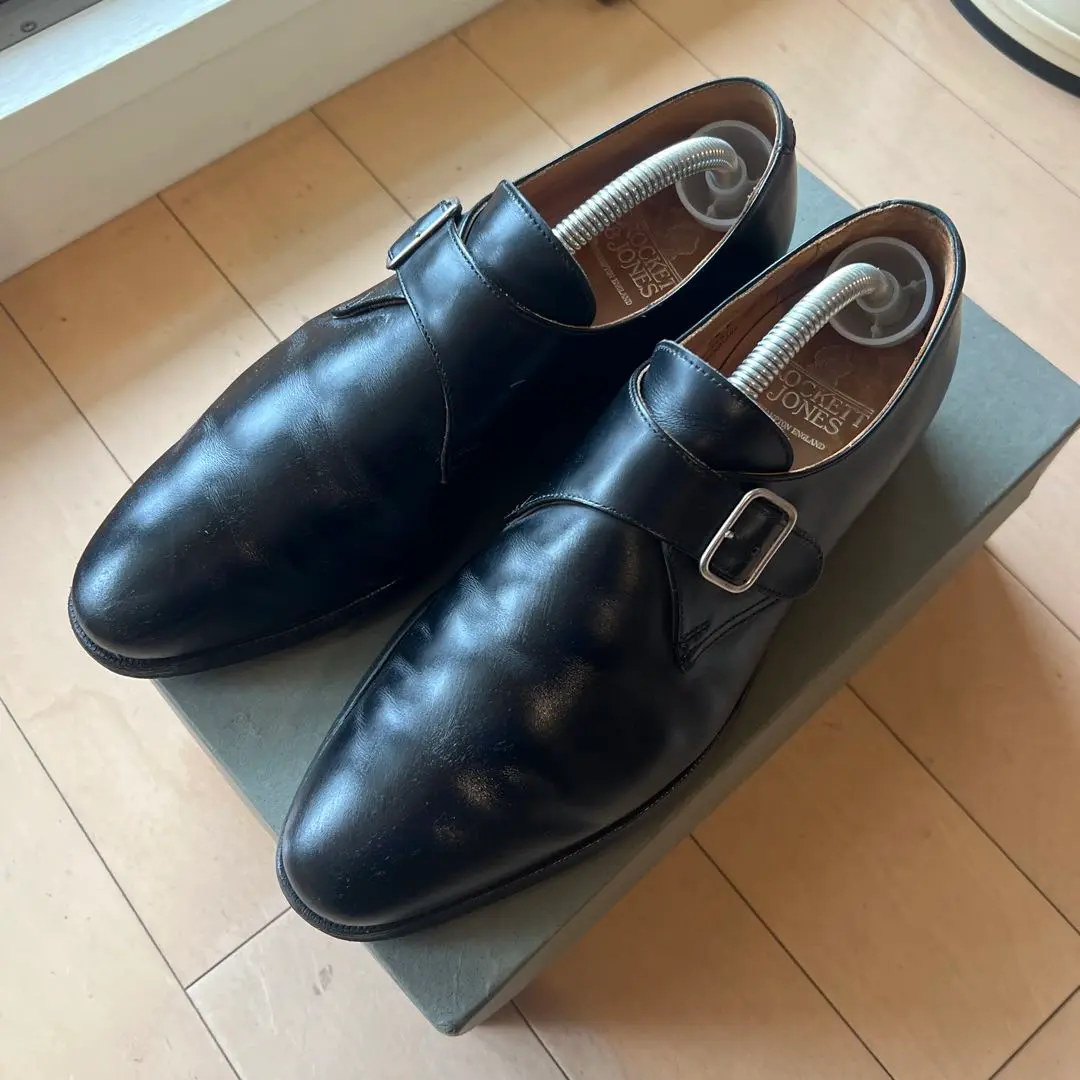Crockett & jones マルバーン3 ブラック　サイズ6 極上☆クロケット&ジョーンズ 7.5E【MALVERN 3/スエード/黒