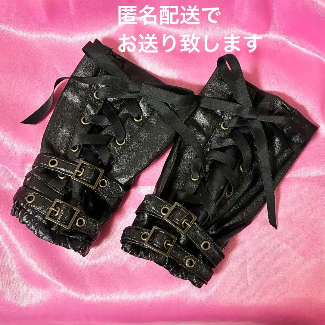 アリスアンドザパイレーツ　レースグローブ　ブラック PIRATES logo embroidered gloves – BABY, THE STARS SHINE BRIGHT