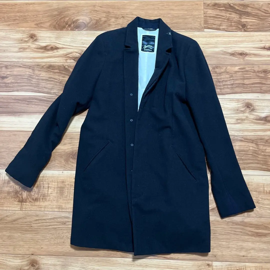 DENHAM JASON DENHAM ネイビー チェスターコート DENHAM JASON DENHAM ネイビー チェスターコート