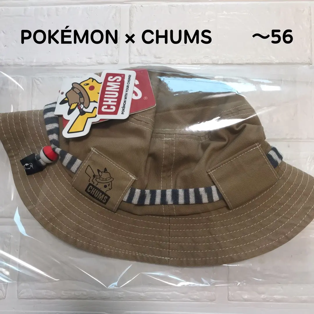 未使用　チャムス　ポケモン　コラボ キッズTGハット CHUMS（チャムス）と「ポケモンセンター」 初のコラボレーション
