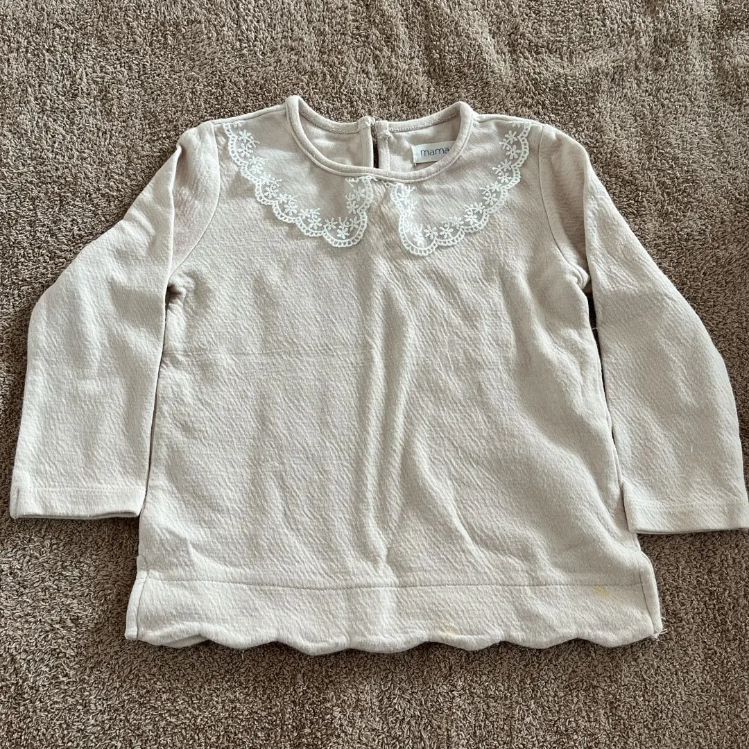 Thumbnail of mamaraku Frilled collar long sleeve 80cm