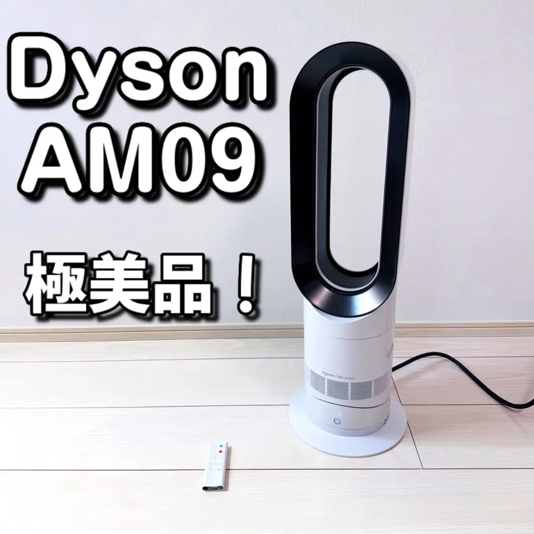 【極美品】dyson hot & cool AM09 2022年 ブラック　箱付 極美品 ダイソン Dyson Hot + Cool AM09 ホットアンドクール
