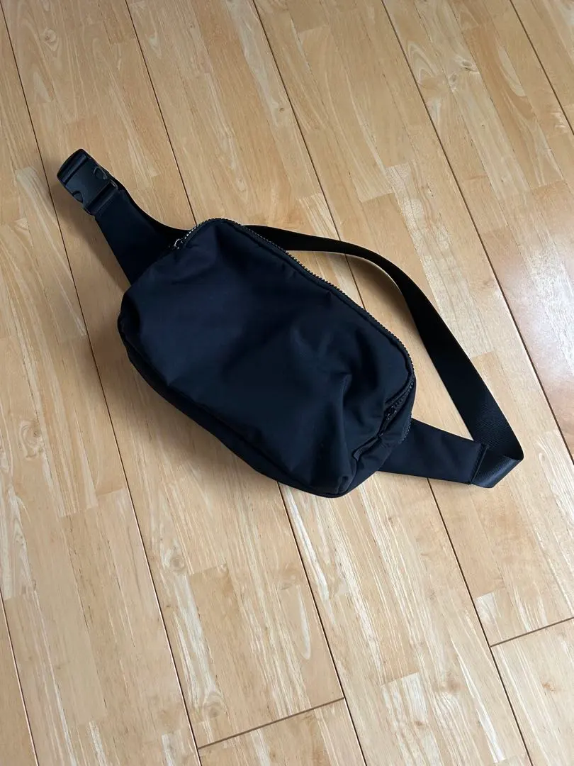 Thumbnail of Black nylon shoulder bag