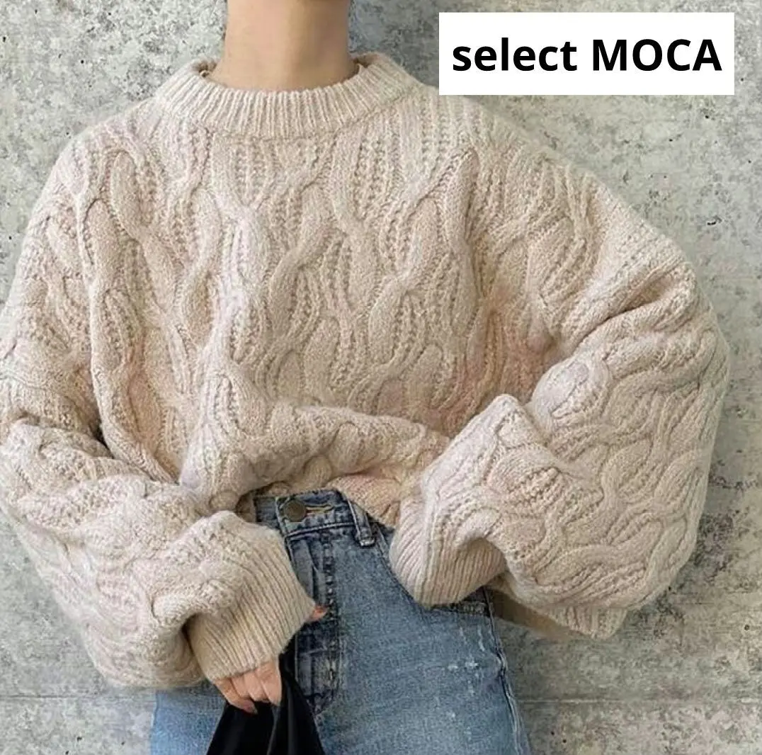 Thumbnail of New ■ select MOCA Select Moca Dolman Sleeve Short Knit Wool Blend