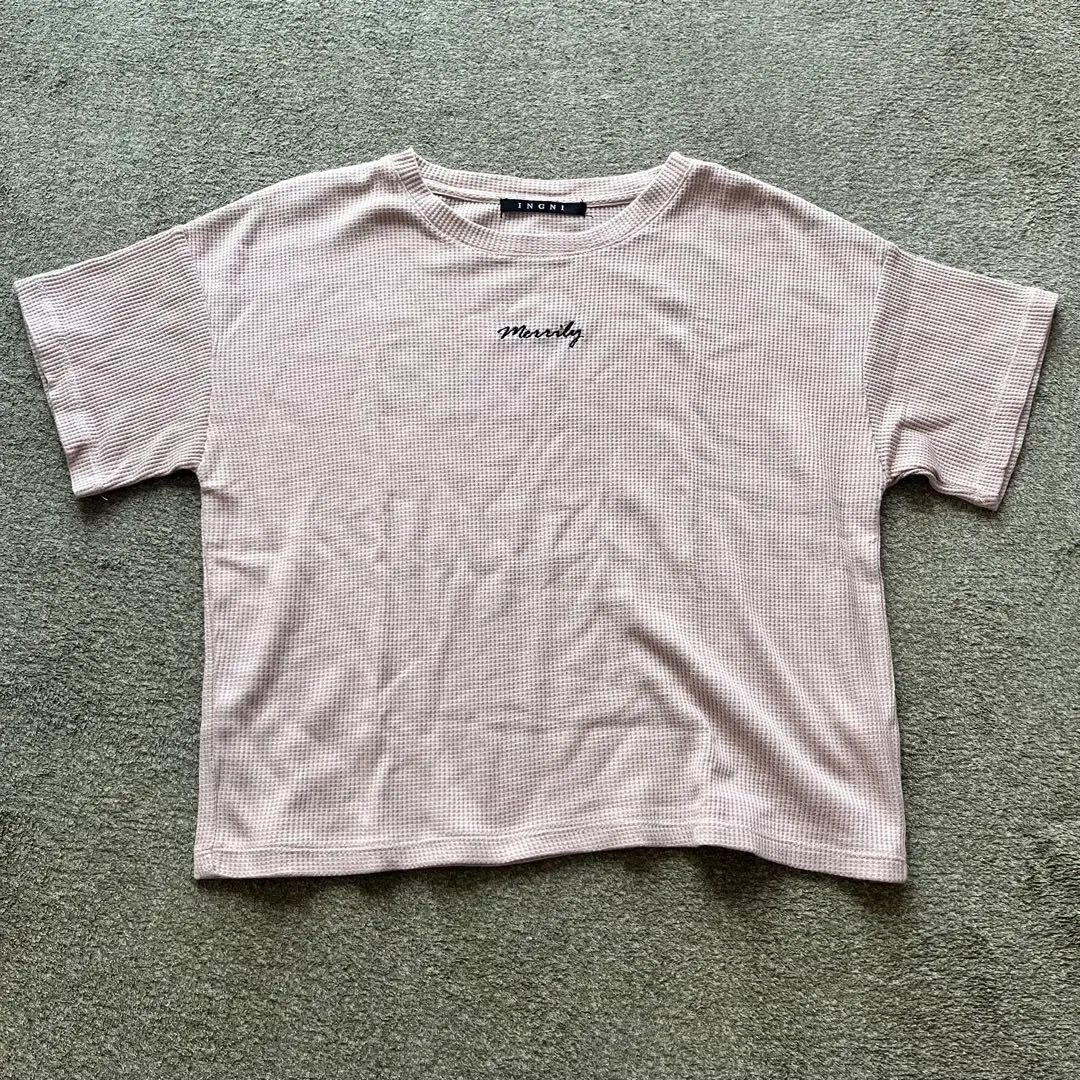 Thumbnail of INGNI Checkered Beige T-shirt M size