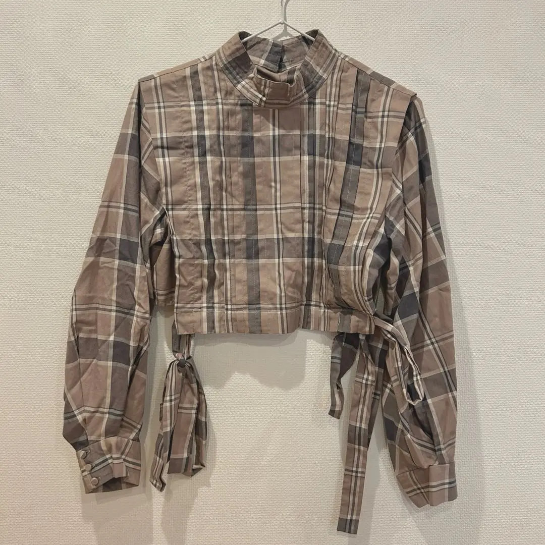 【snidel】短版格紋襯衫 的縮圖