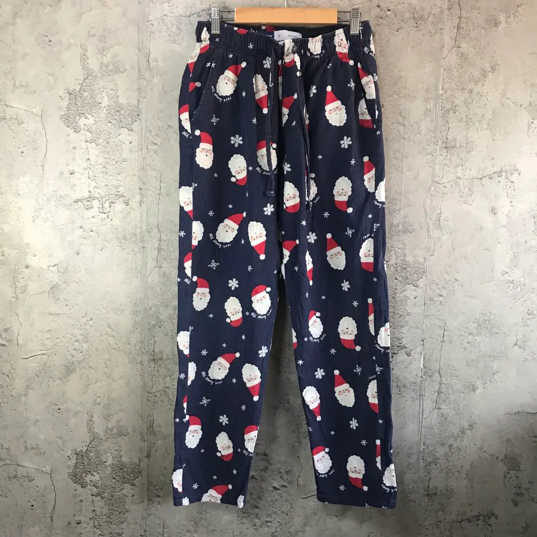 Thumbnail of Y5544 Vintage Patterned Pants Pajama Pants Navy 90s Y2K