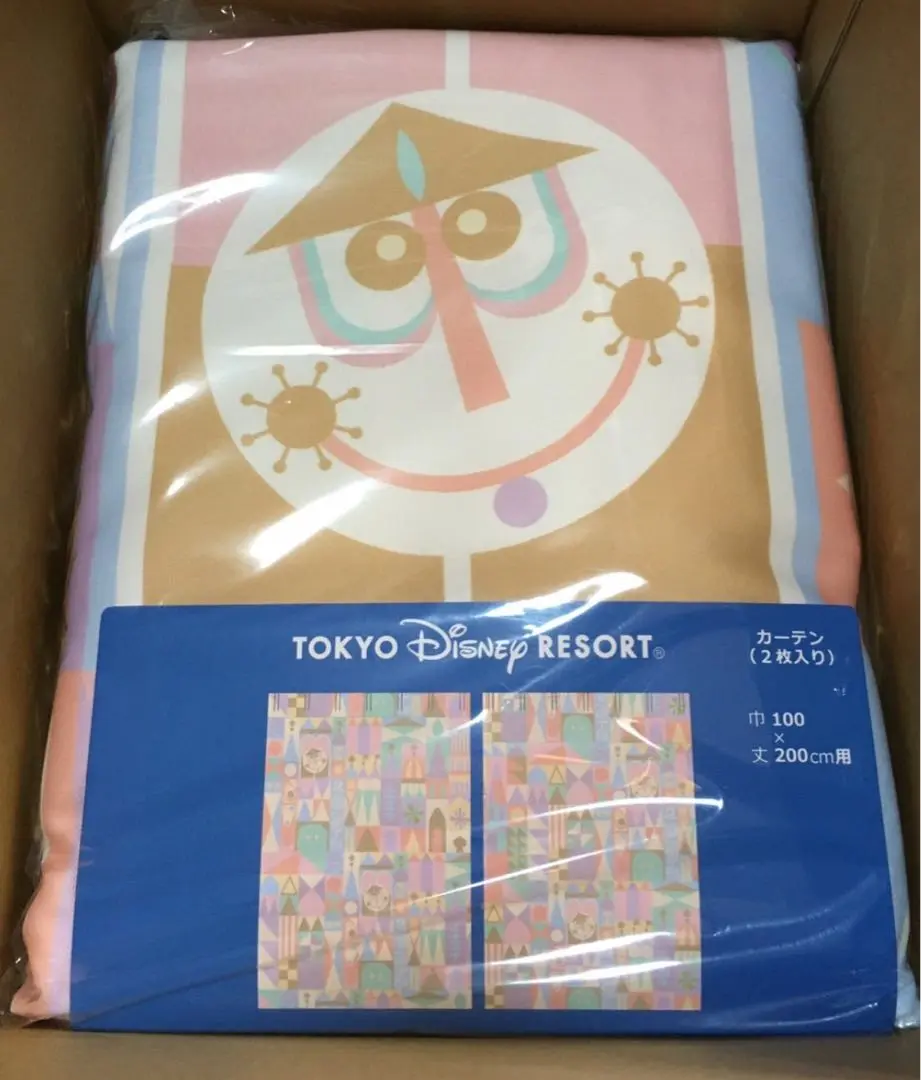 東京ディズニーリゾート　イッツアスモールワールドカーテン Amazon｜ディズニー カーテン〈100×200 2枚〉イッツアスモール