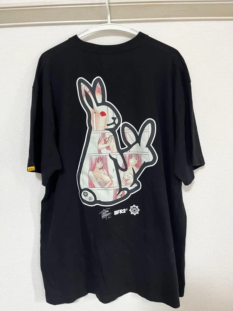 FR2 × 江川達也 ×中津川翔太 Tシャツ　ピンク　XLサイズ FR2 × 江川達也 ×中津川翔太 Tシャツ ピンク XLサイズ Amazon.co