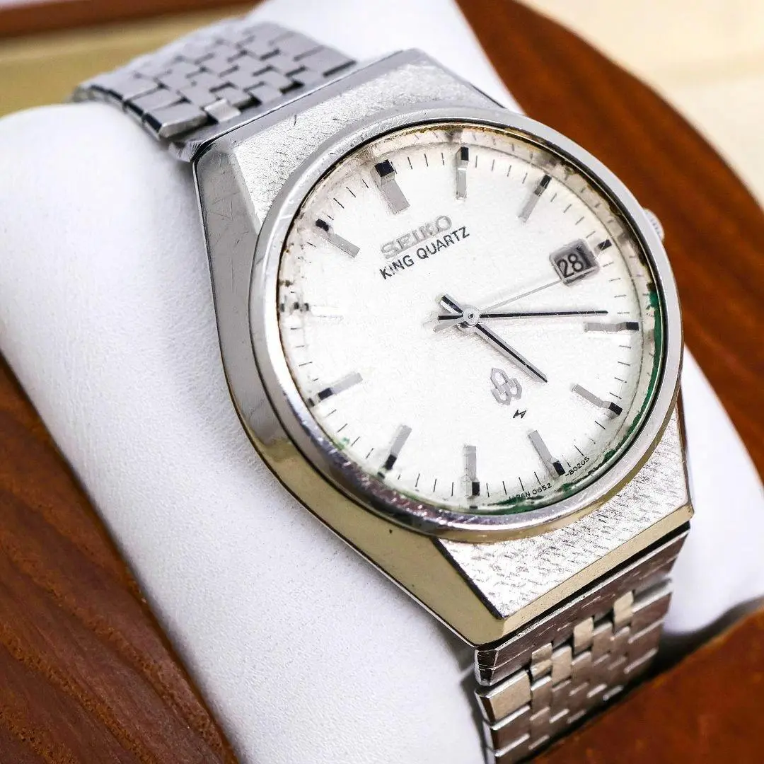 ジャンク品 SEIKO KING QUARTZ 腕時計 デイト 水晶マーク370 2025年最新】セイコーキングクォーツの人気アイテム - メルカリ