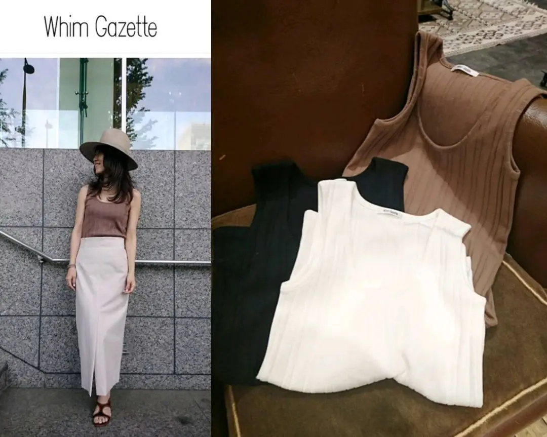Whim Gazette タンクトップ　ベージュ　新品未使用 2025年最新】ウィムガゼット タンクトップの人気アイテム - メルカリ