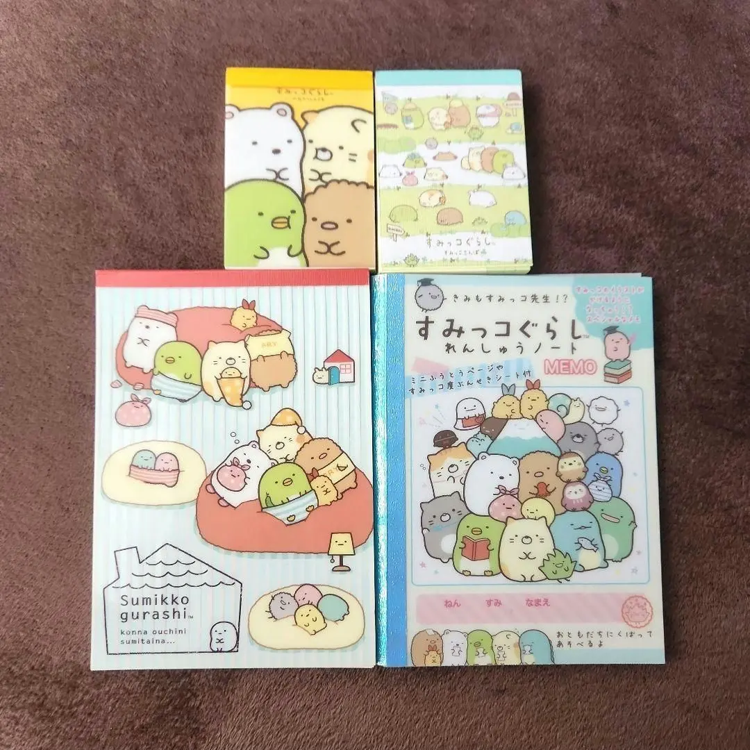 Thumbnail of [Anonymous Delivery] Sumikko Gurashi Mini Memo Memo Pads Set of 4, Bulk Sale