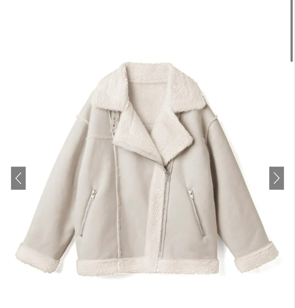 Thumbnail of GRL Eco-Mouton Rider's Jacket [k9037x]