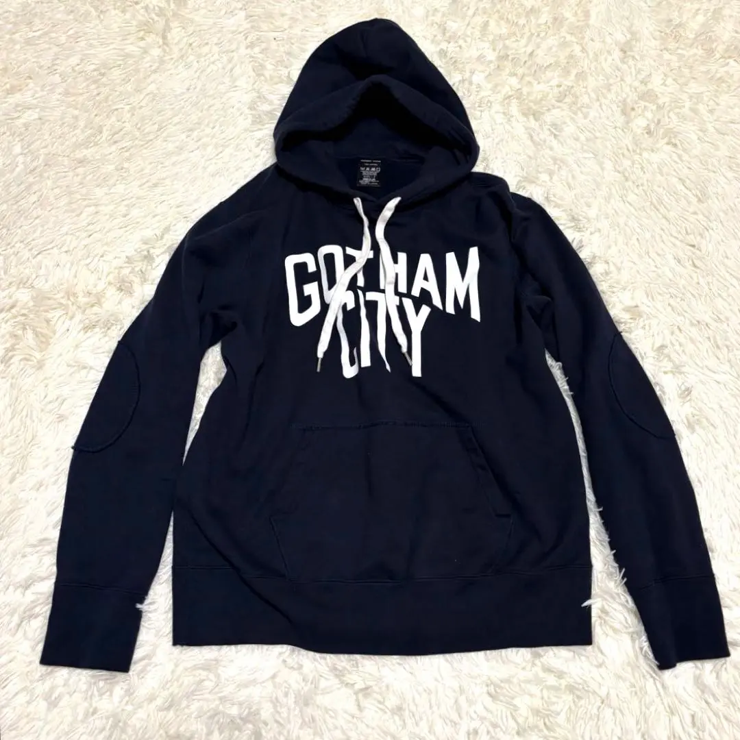 キムタクHERO着用 ナンバーナイン GOTHAM CITY パーカー ネイビー 劇場版HERO キムタク着用 F15 NUMBER (N)INE GOTHAM CITY