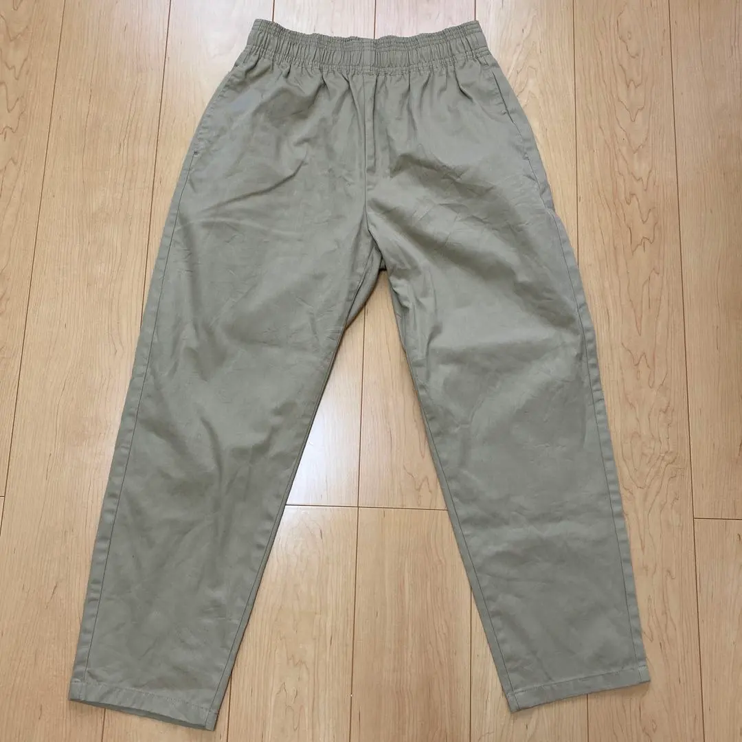 Thumbnail of GU Wide Tapered Pants Beige Pants Women's Size M