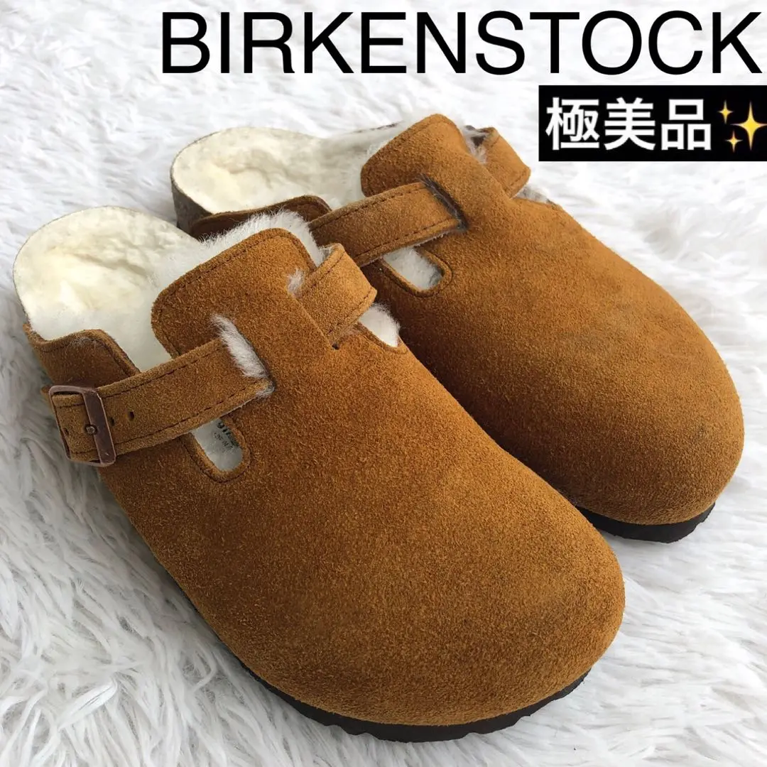 美品、ビルケンシュトック、BIRKENSTOCK、ボストン、ペンキ加工 BIRKENSTOCK - 定価2.5万!希少ペンキ柄モデルドイツ製