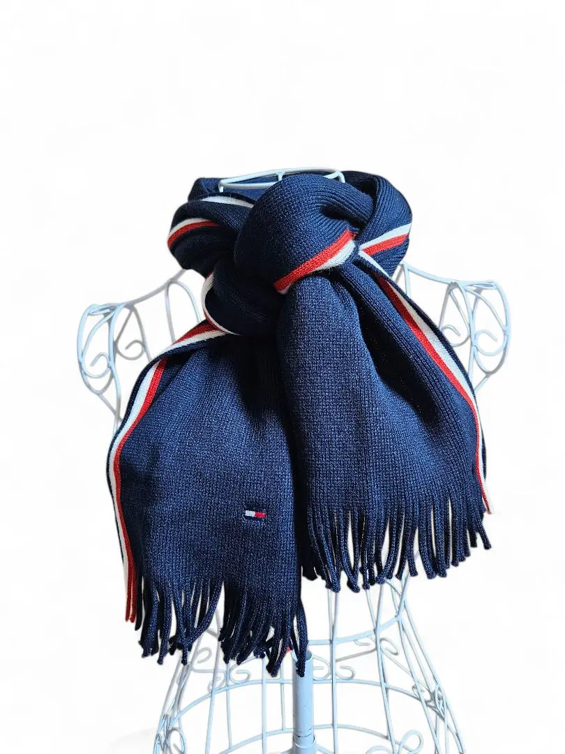 Thumbnail of Excellent condition ✨ Tommy Hilfiger ✨ Flag Color Fringe Scarf