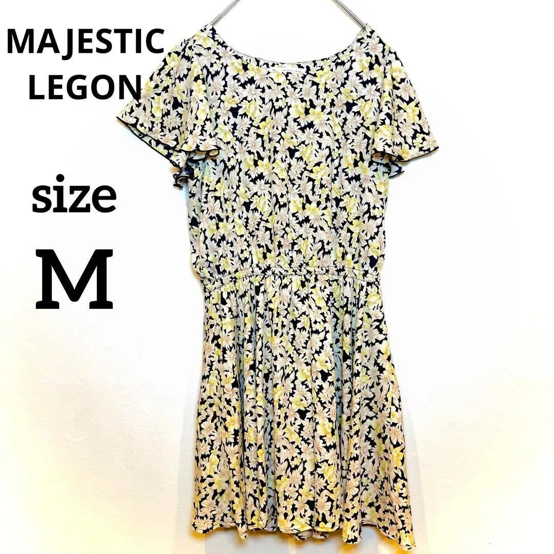 Thumbnail of MAJESTIC LEGON Dress, Floral Print, Short Sleeves, Lined, Free Size