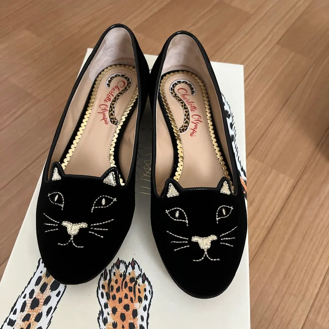 新品未使用※CharlotteOlympia  キティーフラット37.5 2025年最新】Charlotte Olympia レディース フラットシューズ