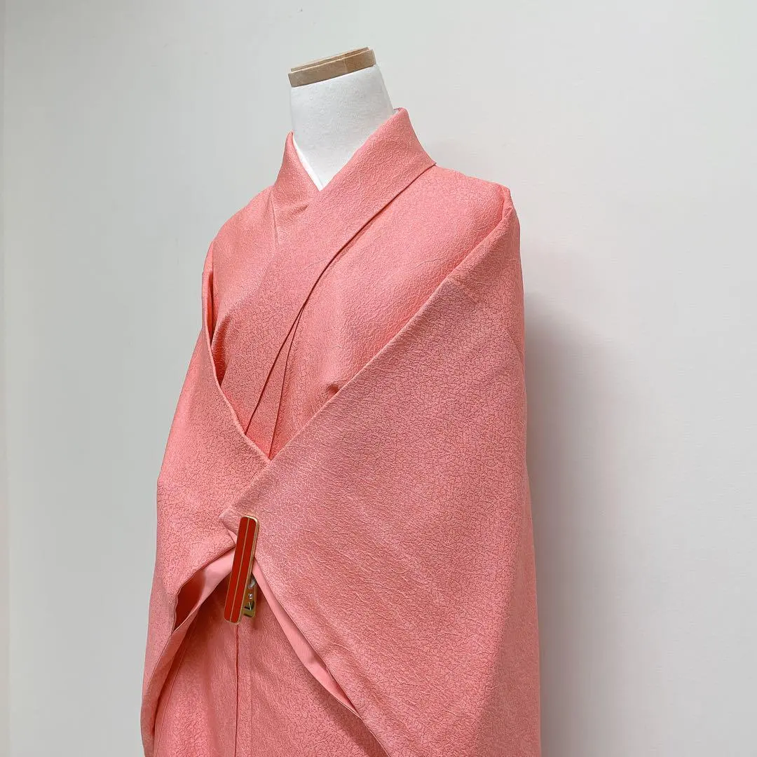 色無地 無紋 粉紅色 和服 101t 的縮圖