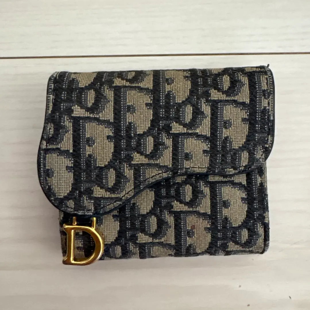 Thumbnail of Christian Dior Saddle Lotus Wallet Trifold Wallet