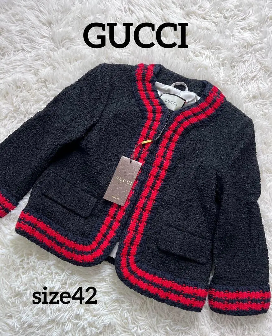 GUCCI ノーカラージャケット 40 2025年最新】GUCCI ノーカラージャケットの人気アイテム - メルカリ