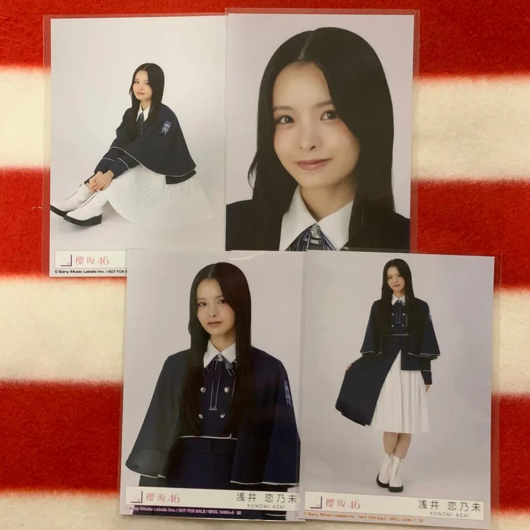櫻坂46 Unhappy birthday 構圖 生寫真 4張 齊全 淺井戀乃未 的縮圖