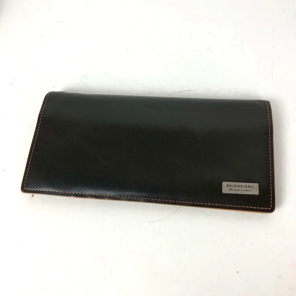 BURBERRY BLACK LABEL 巴寶莉 黑色標籤 長款錢包 的縮圖