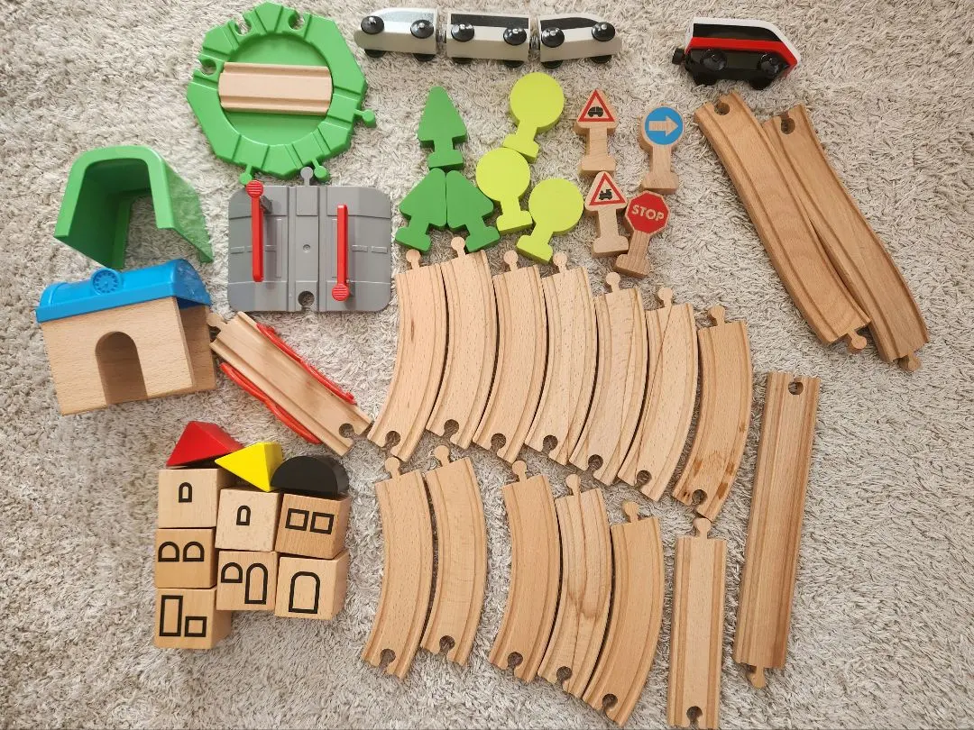 Thumbnail of IKEA LILLABO Series Wooden Train Set