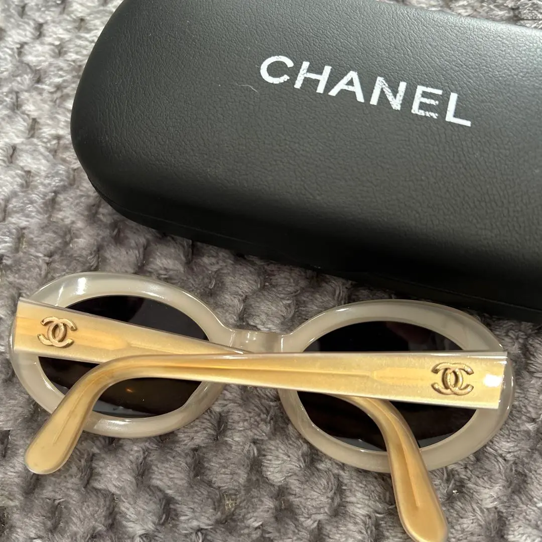 美品【CHANEL シャネル】サングラス ココマーク ベージュ 5065 人気の新作 美品【CHANEL シャネル】サングラス ココマーク