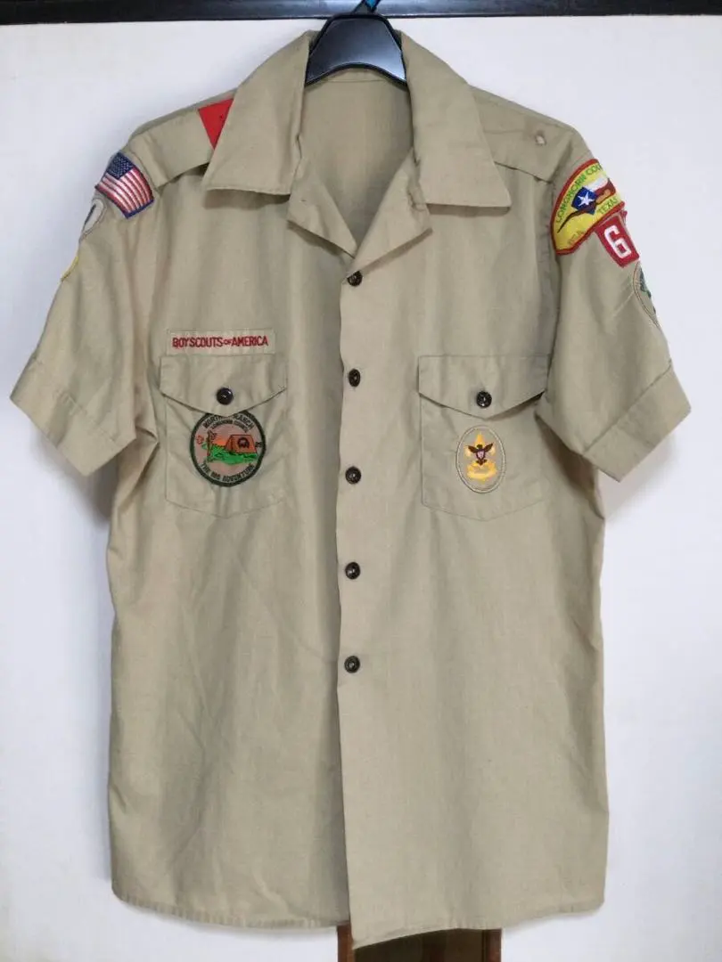 Thumbnail of US Vintage Boy Scout Patrol Leader Short Sleeve Shirt Beige