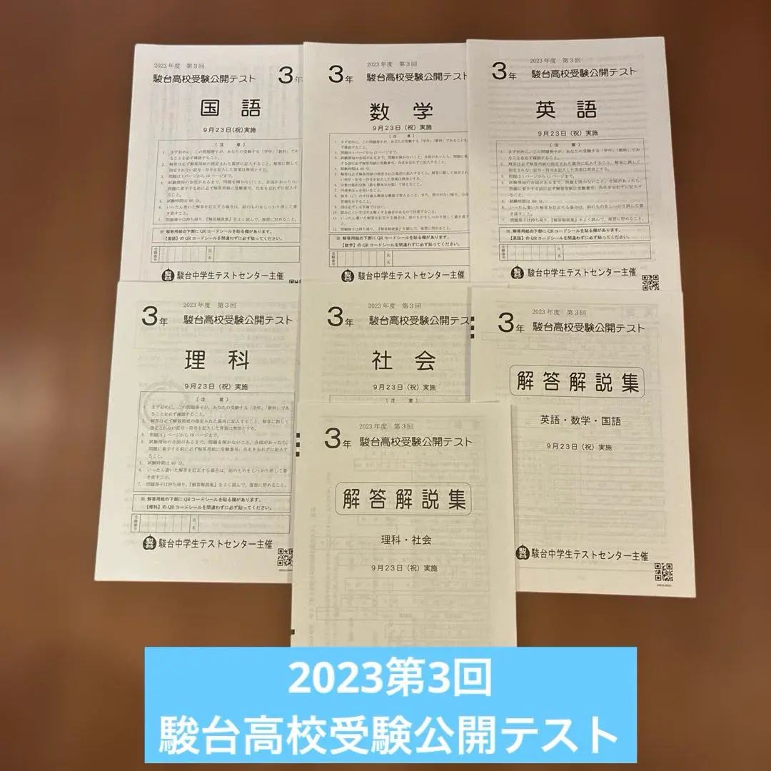 2025年最新】駿台 模試 中3の人気アイテム - メルカリ