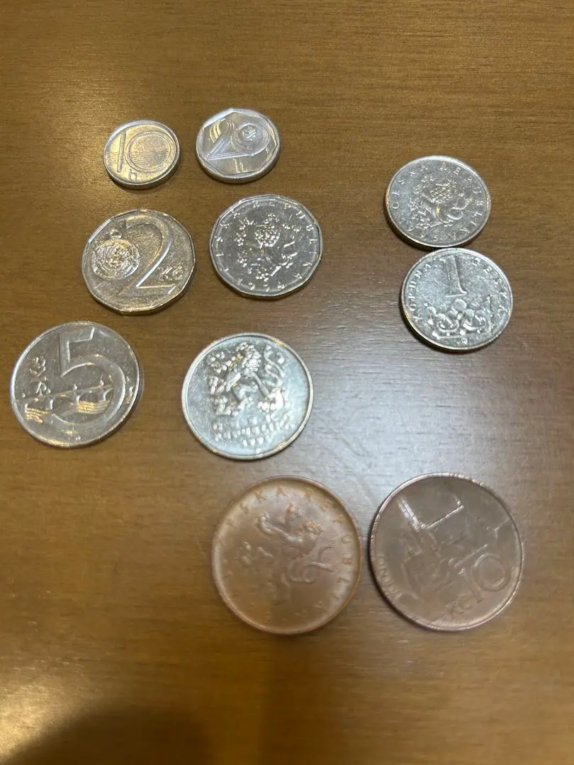 3504【チェコ】10コルナ　硬貨　コイン　古銭　100枚セット 2025年最新】10コルナ銀貨の人気アイテム - メルカリ