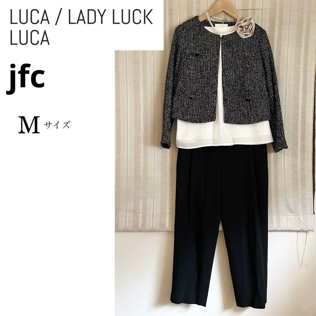 LADY LUCK LUCA  レースオールインワン　ネイビー　オケージョン LADY LUCK LUCA レースオールインワン ネイビー オケージョン