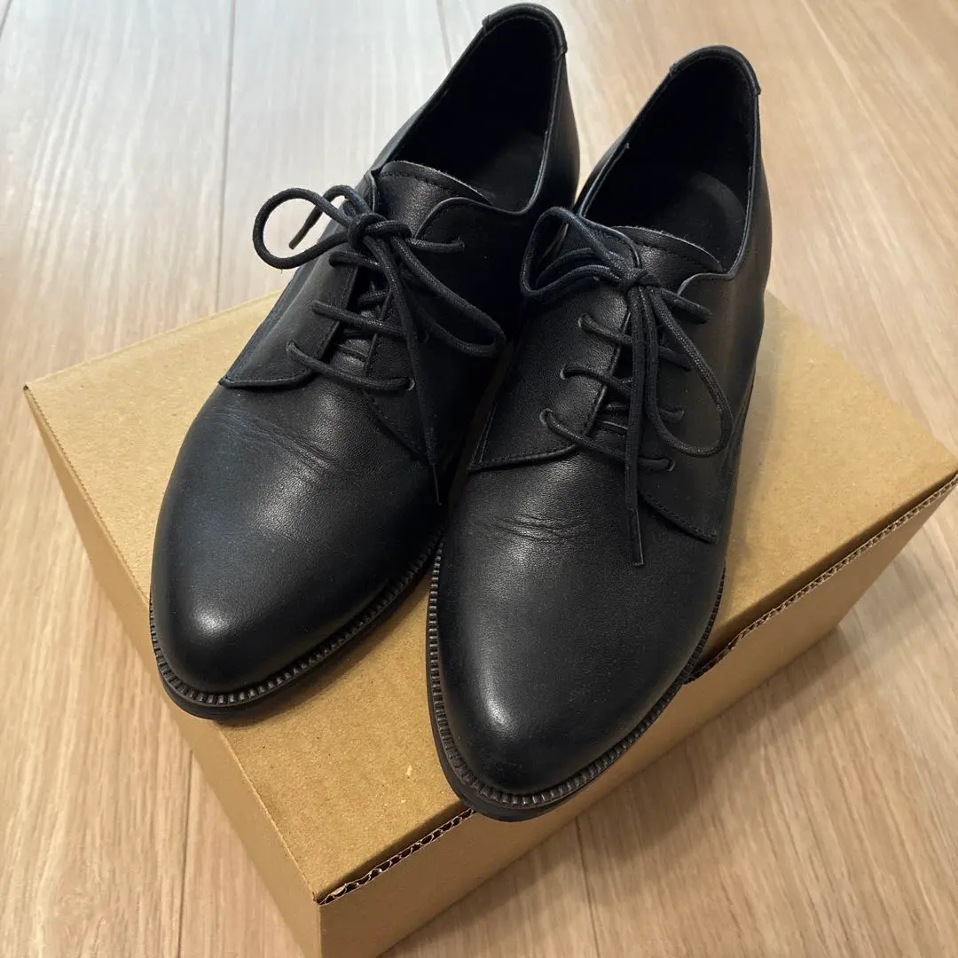 Thumbnail of Rachel Cox Black Lace-up Loafers