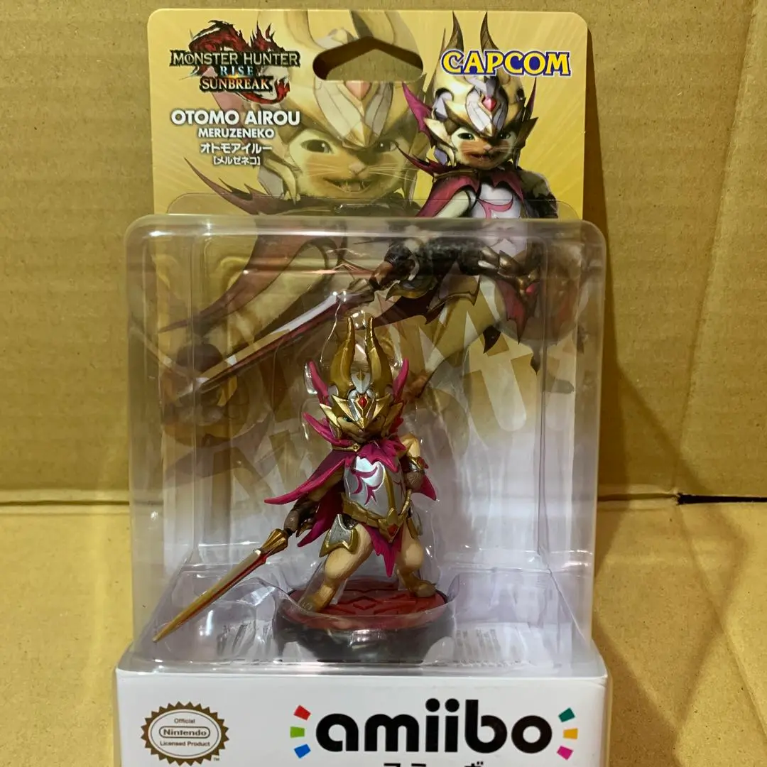 未開封・amiibo メル・ゼナ オトモアイルー オトモガルク+ ステージ Amazon.co.jp: amiibo オトモアイルー［メルゼネコ