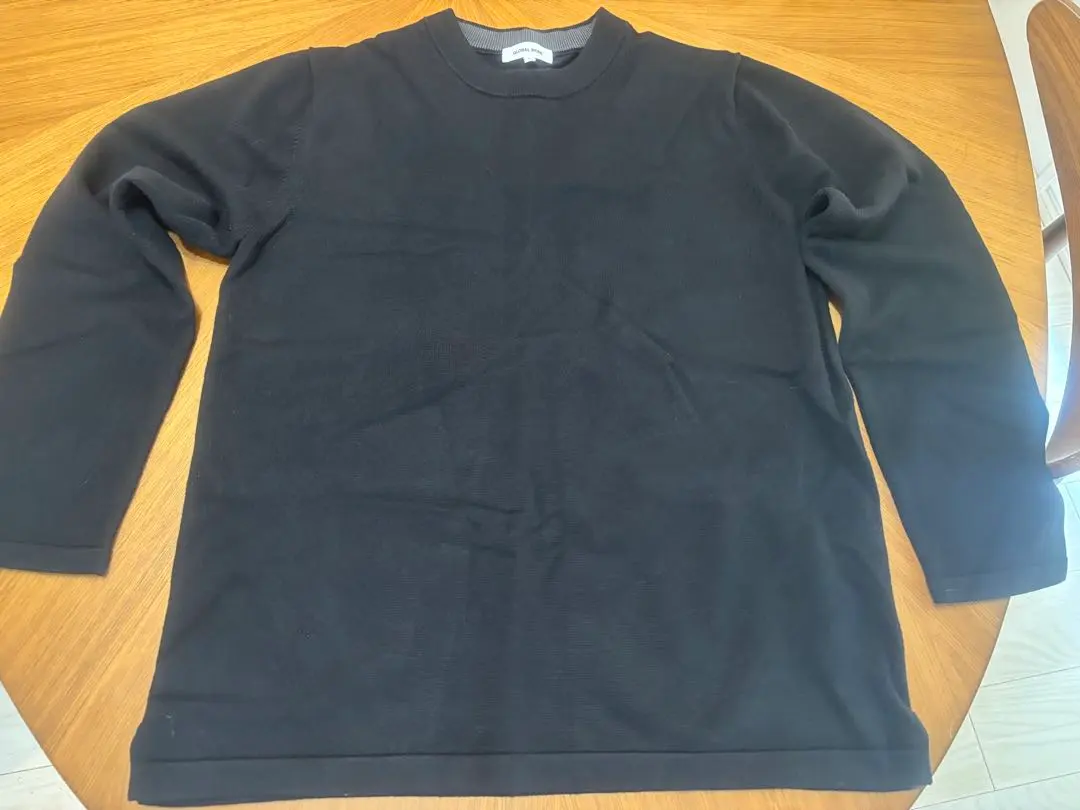 Thumbnail of GLOBAL WORK Black, Size L Knit Sweater - Stylish, Simple, Adult