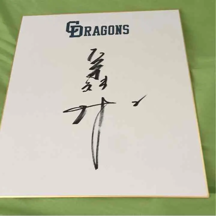 荒木雅博選手（元中日ドラゴンズ）直筆サイン色紙即購入で引き