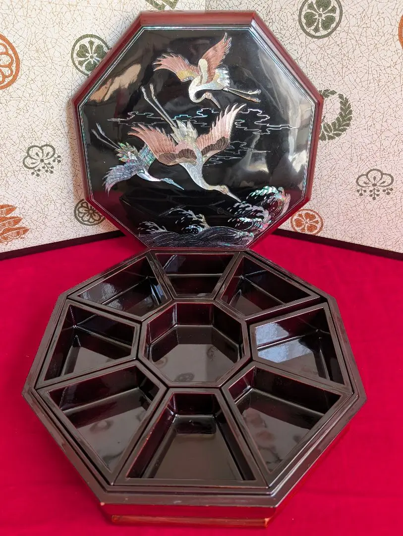 唐物　菓子器　漆器　時代物　蓋物　螺鈿 2025年最新】螺鈿細工菓子器の人気アイテム - メルカリ