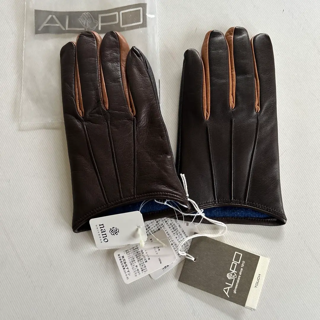 手袋　新品未使用　アルポ　ALPO BEAMS F（ビームスF）ALPO / カシミヤ ライニング ニット